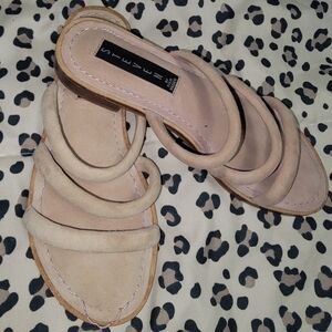 Steve Madden Beige Strappy Sandals